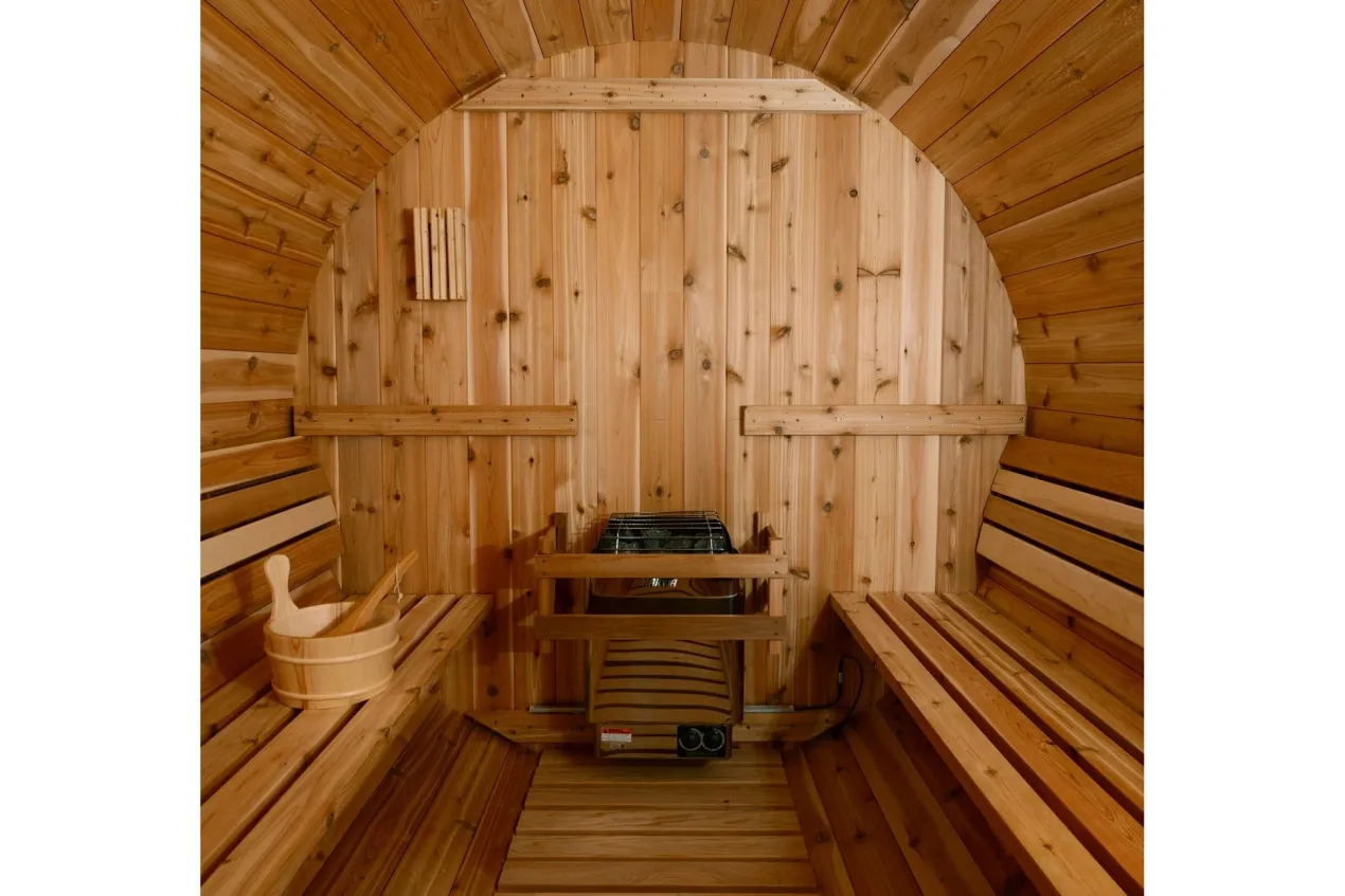 Almost Heaven Audra 2-4 Person Canopy Barrel Sauna