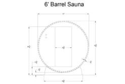 Almost Heaven Audra 2-4 Person Canopy Barrel Sauna