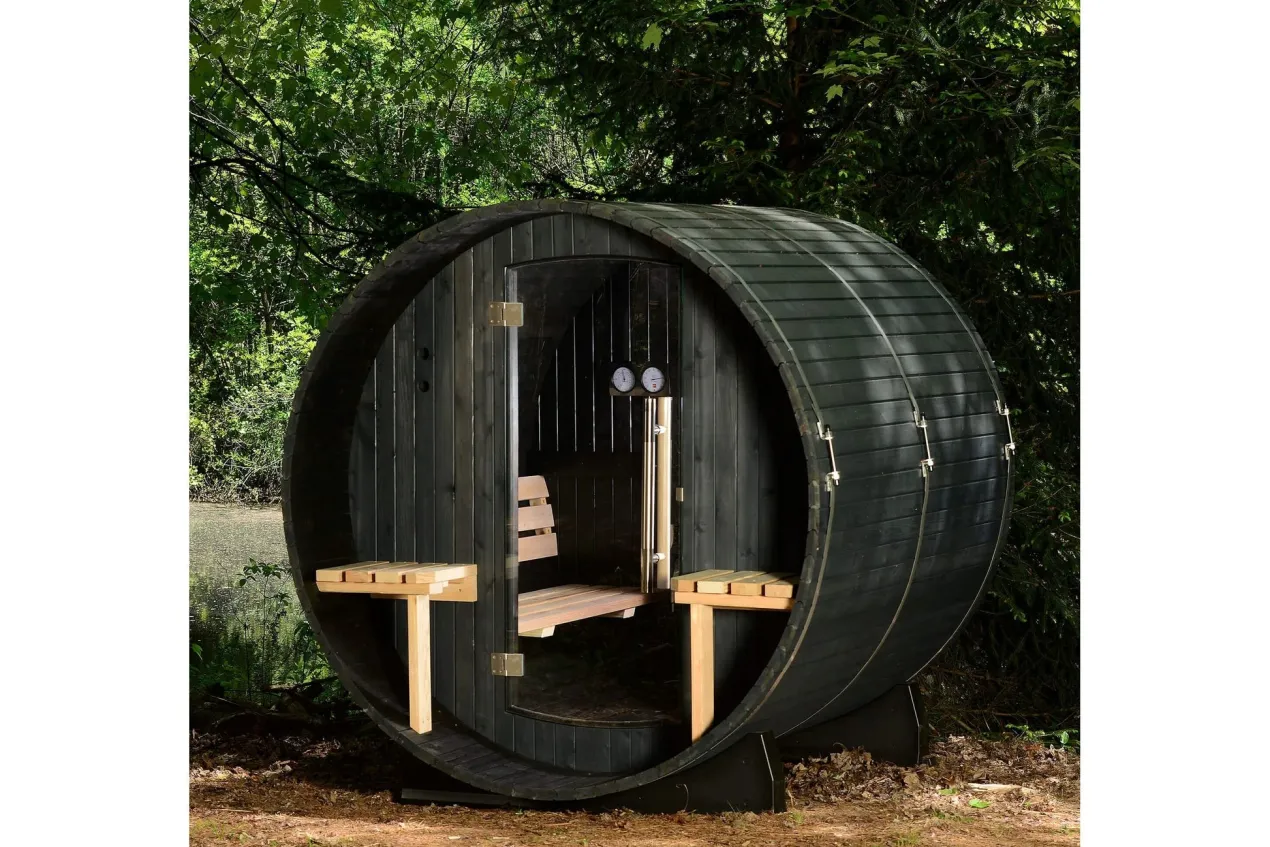 Almost Heaven Audra 2-4 Person Canopy Barrel Sauna
