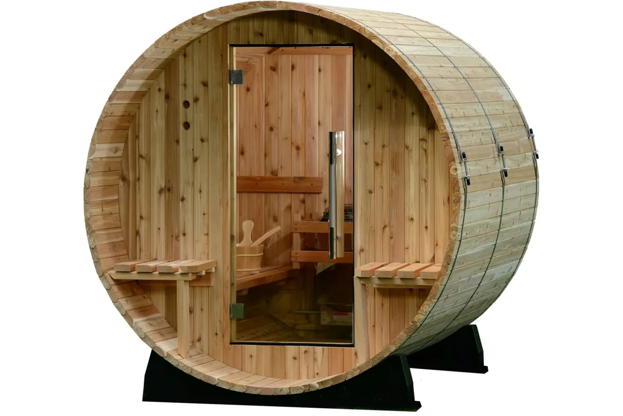 Almost Heaven Audra 2-4 Person Canopy Barrel Sauna