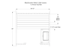 Almost Heaven Blackwater 1-2 Person Mini-Cube Sauna