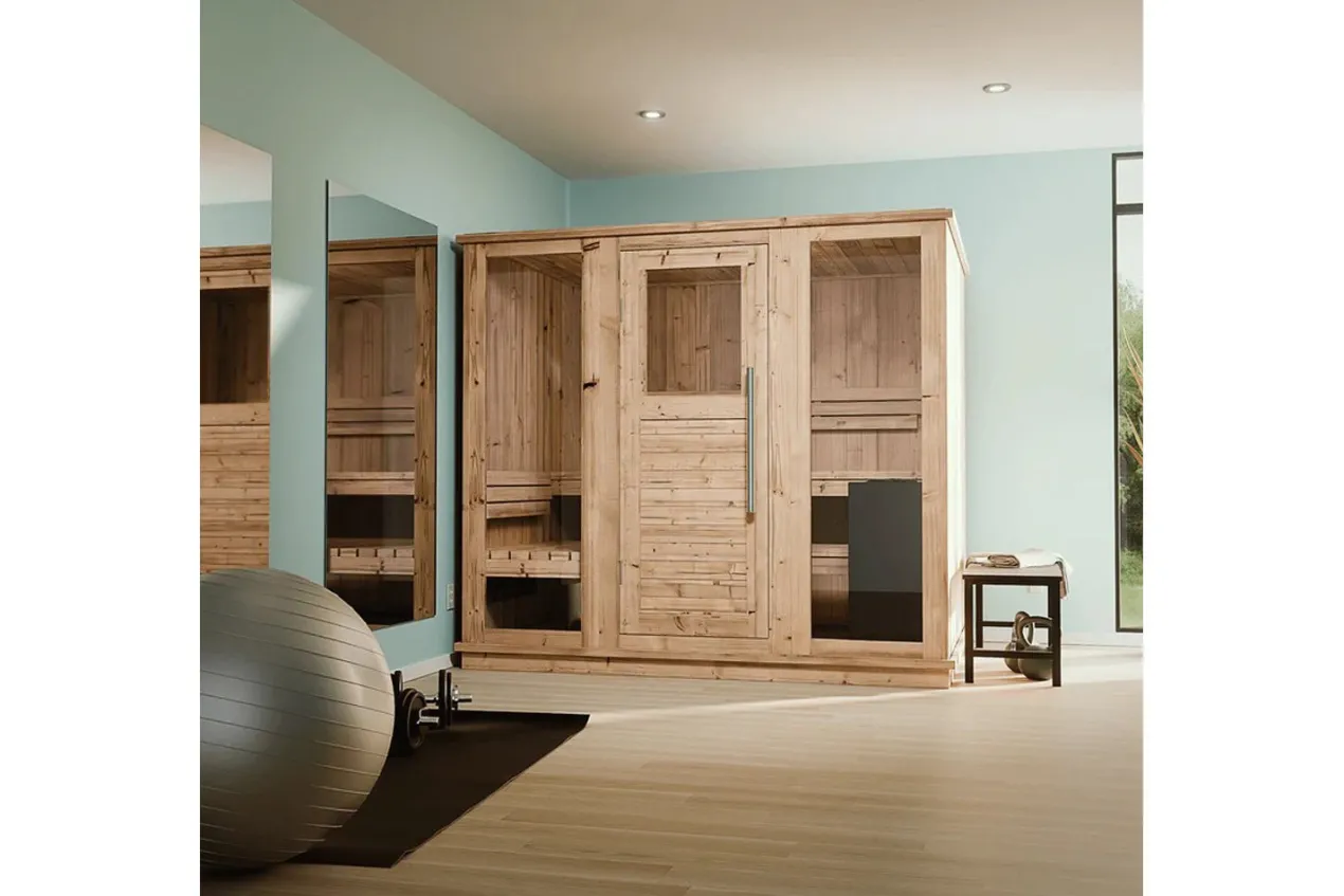Almost Heaven Bridgeport 6-Person Indoor Sauna (Respite Series - Hybrid Option)