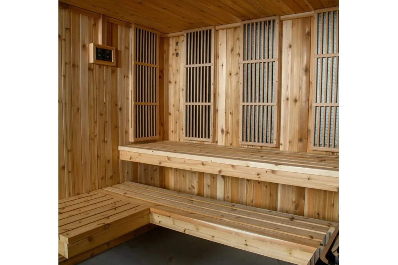 Almost Heaven Bridgeport 6-Person Indoor Sauna (Respite Series - Hybrid Option)