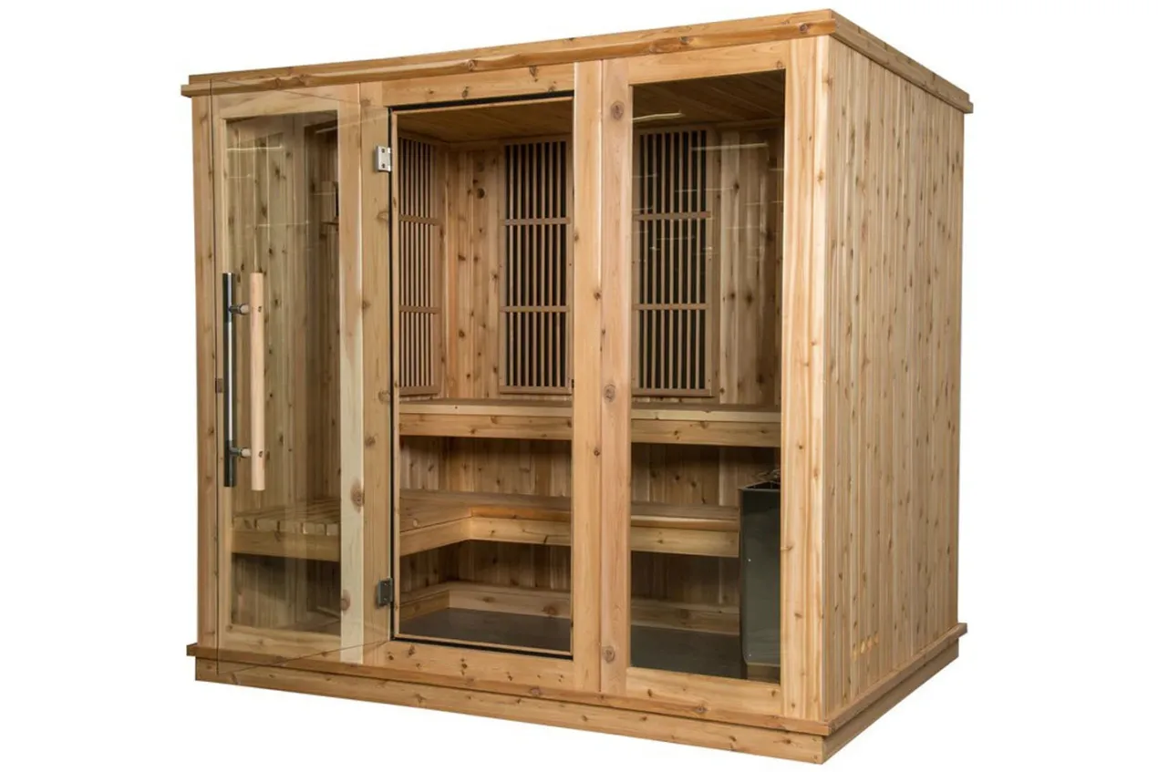 Almost Heaven Bridgeport 6-Person Indoor Sauna (Respite Series - Hybrid Option)