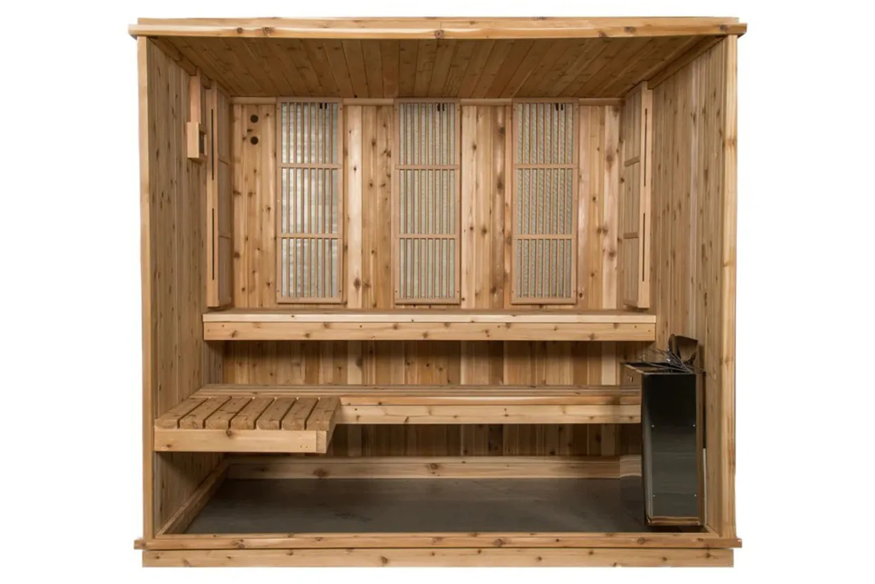 Almost Heaven Bridgeport 6-Person Indoor Sauna (Respite Series - Hybrid Option)