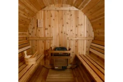 Almost Heaven Charleston 4-Person Canopy Barrel Sauna