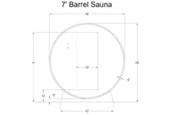 Almost Heaven Essex 4-Person Classic Barrel Sauna