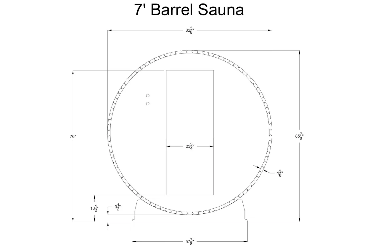 Almost Heaven Essex 4-Person Classic Barrel Sauna
