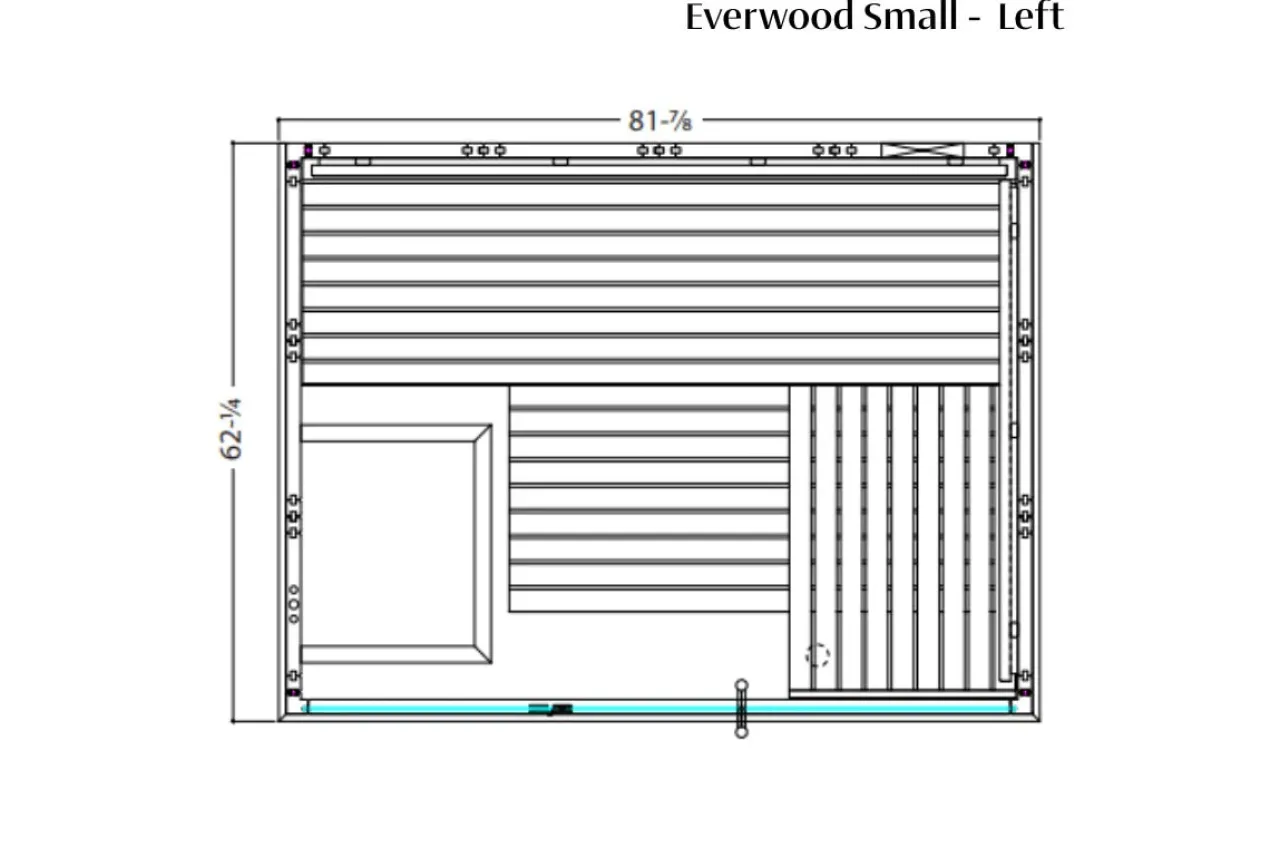 Almost Heaven Everwood 2-5 Person Indoor Sauna (Heritage Collection)