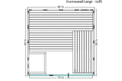 Almost Heaven Everwood 2-5 Person Indoor Sauna (Heritage Collection)