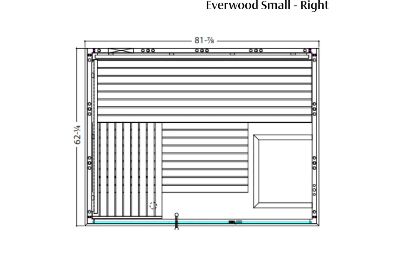 Almost Heaven Everwood 2-5 Person Indoor Sauna (Heritage Collection)