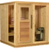 Almost Heaven Grayson 4-Person Indoor Sauna (Respite Series - Hybrid Option)