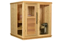 Almost Heaven Grayson 4-Person Indoor Sauna (Respite Series - Hybrid Option)