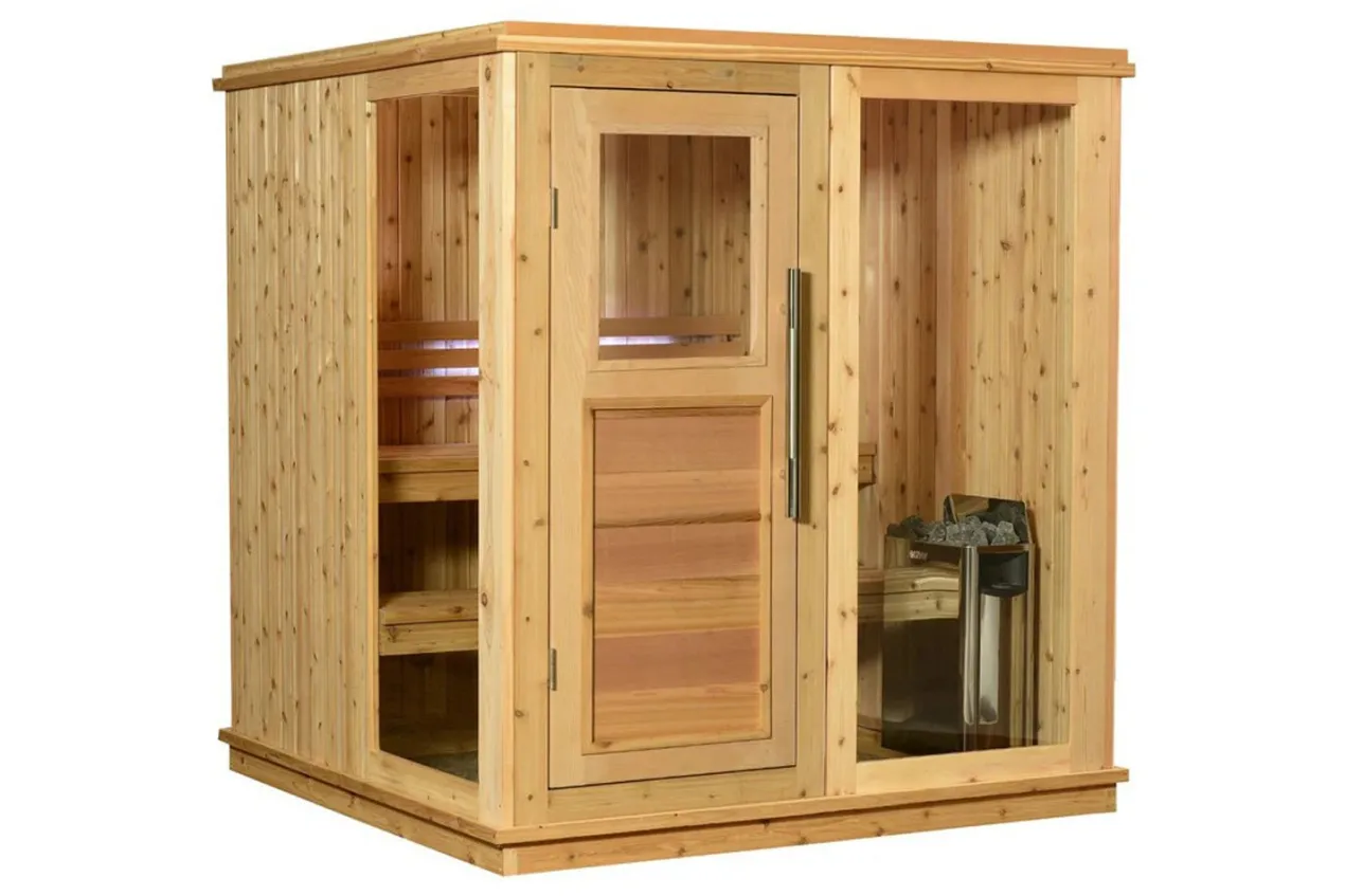Almost Heaven Grayson 4-Person Indoor Sauna (Respite Series - Hybrid Option)