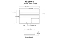 Almost Heaven Hillsboro 2-Person Indoor Sauna