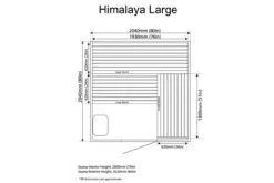 Almost Heaven Himalaya Salt 3-6 Person Indoor Sauna