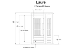 Almost Heaven Laurel 1-Person Infrared Sauna