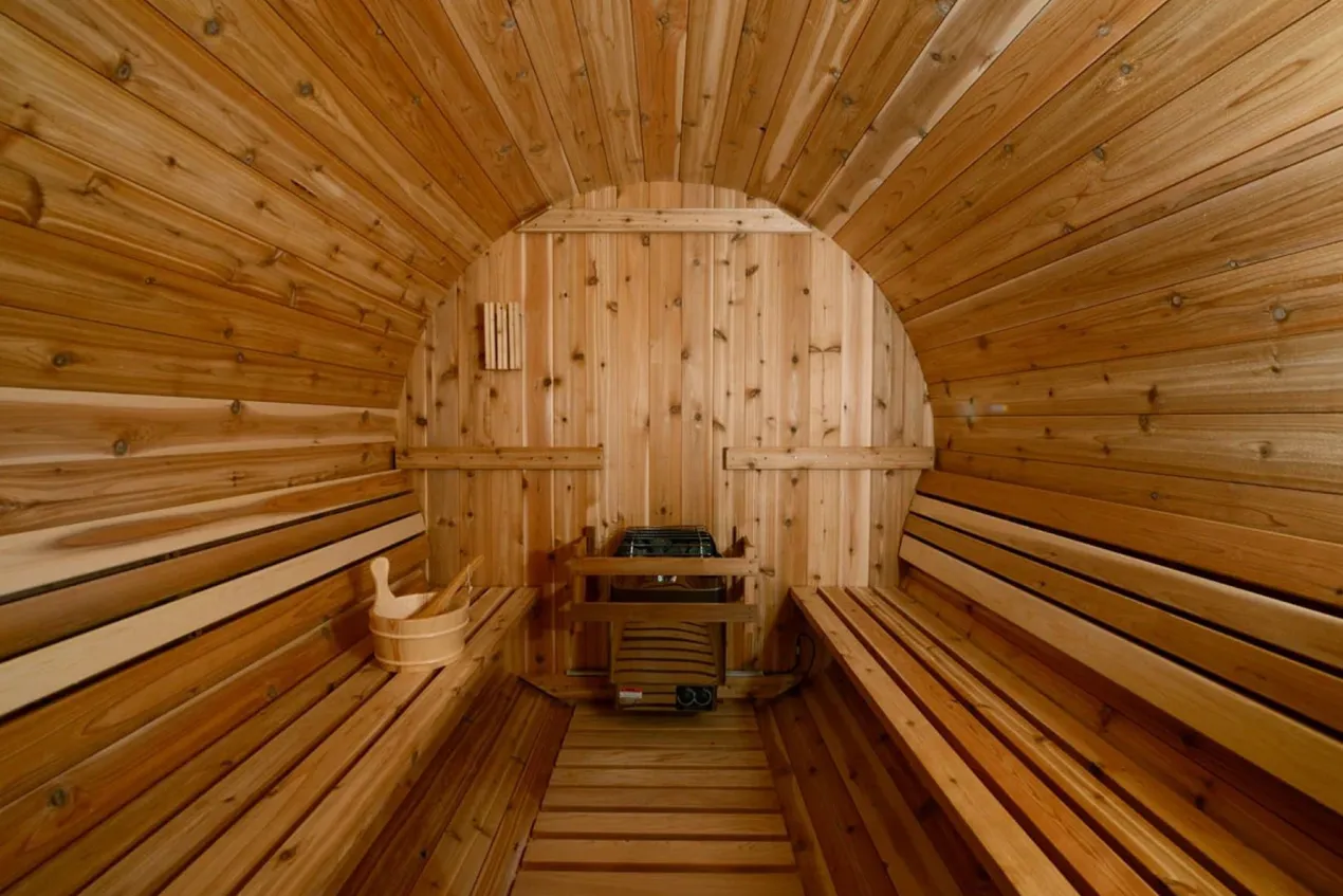 Almost Heaven Lewisburg 6-8 Person Classic Barrel Sauna