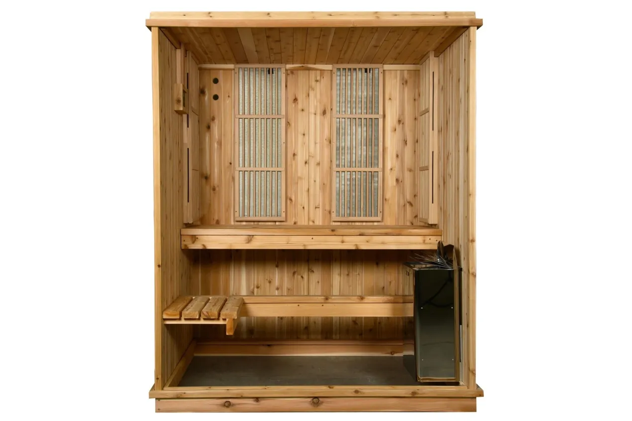Almost Heaven Madison 2-3 Person Hybrid Indoor Sauna (Respite Series - Hybrid Option)