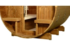 Almost Heaven Magnus 6-Person Canopy Barrel Sauna (Heritage Collection)