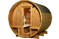Almost Heaven Magnus 6-Person Canopy Barrel Sauna (Heritage Collection)