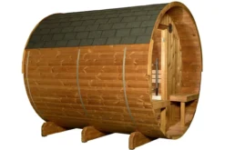 Almost Heaven Magnus 6-Person Canopy Barrel Sauna (Heritage Collection)