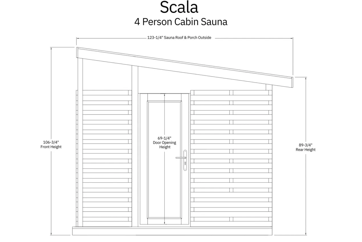 Almost Heaven 3-6 Person Timberline Outdoor Sauna (Heritage Collection)