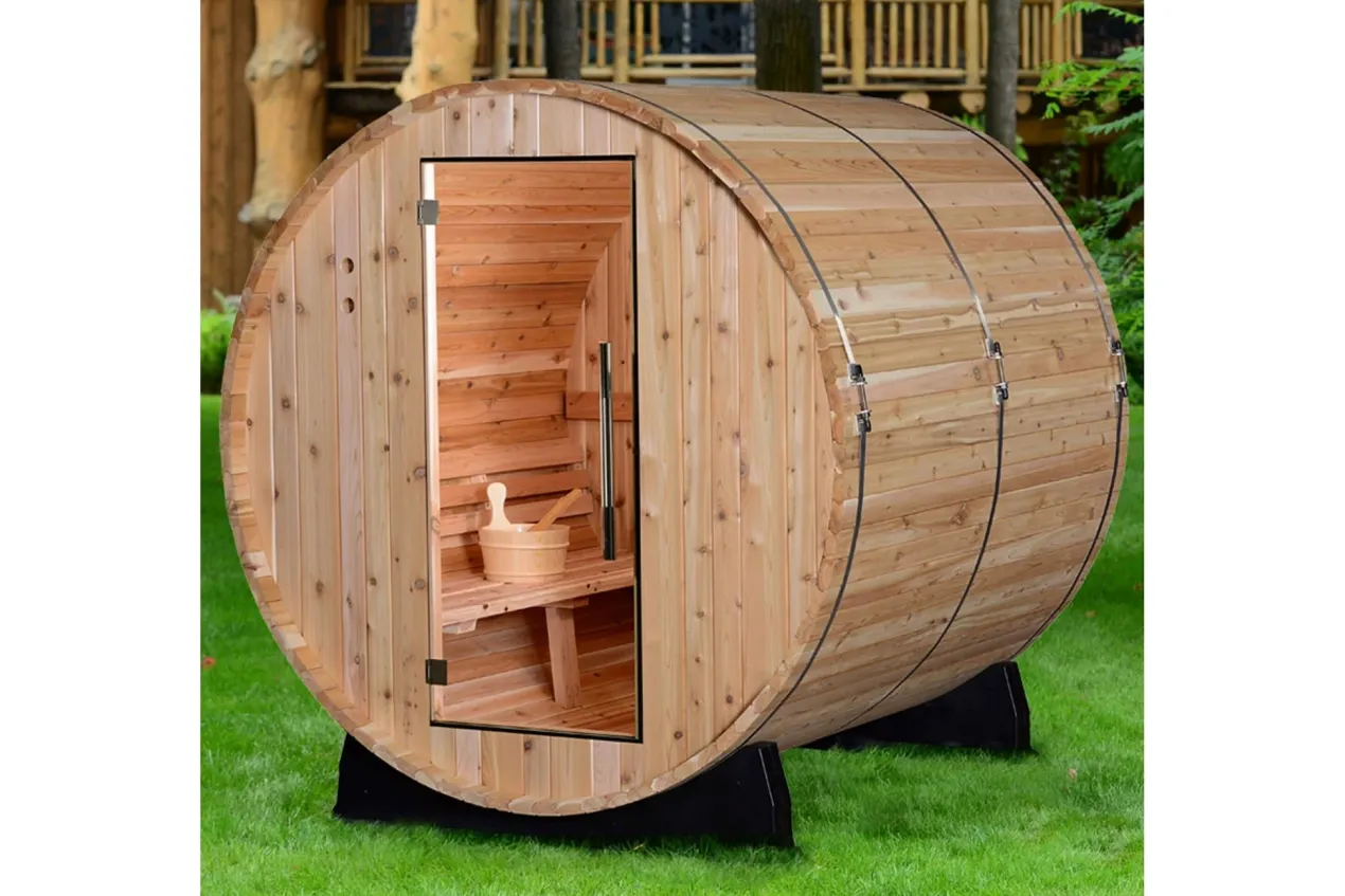 Almost Heaven Pinnacle 4-Person Barrel Sauna