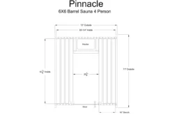 Almost Heaven Pinnacle 4-Person Barrel Sauna