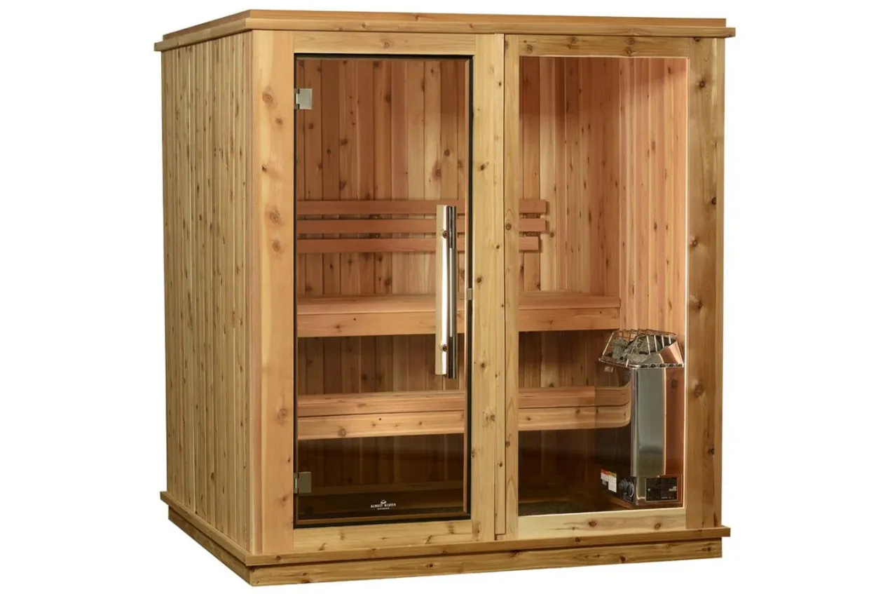 Almost Heaven Rainelle 4-Person Indoor Sauna (Respite Series - Hybrid Option)