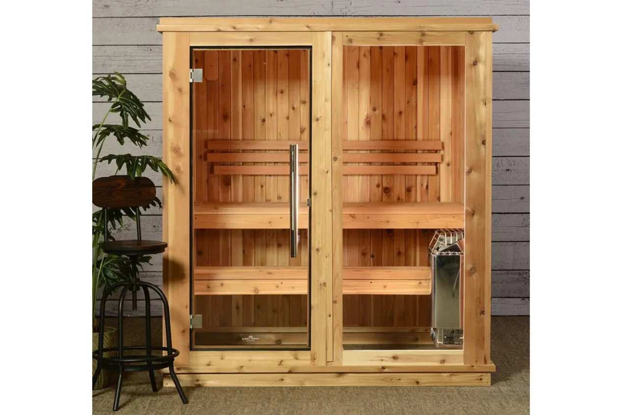 Almost Heaven Rainelle 4-Person Indoor Sauna (Respite Series - Hybrid Option)