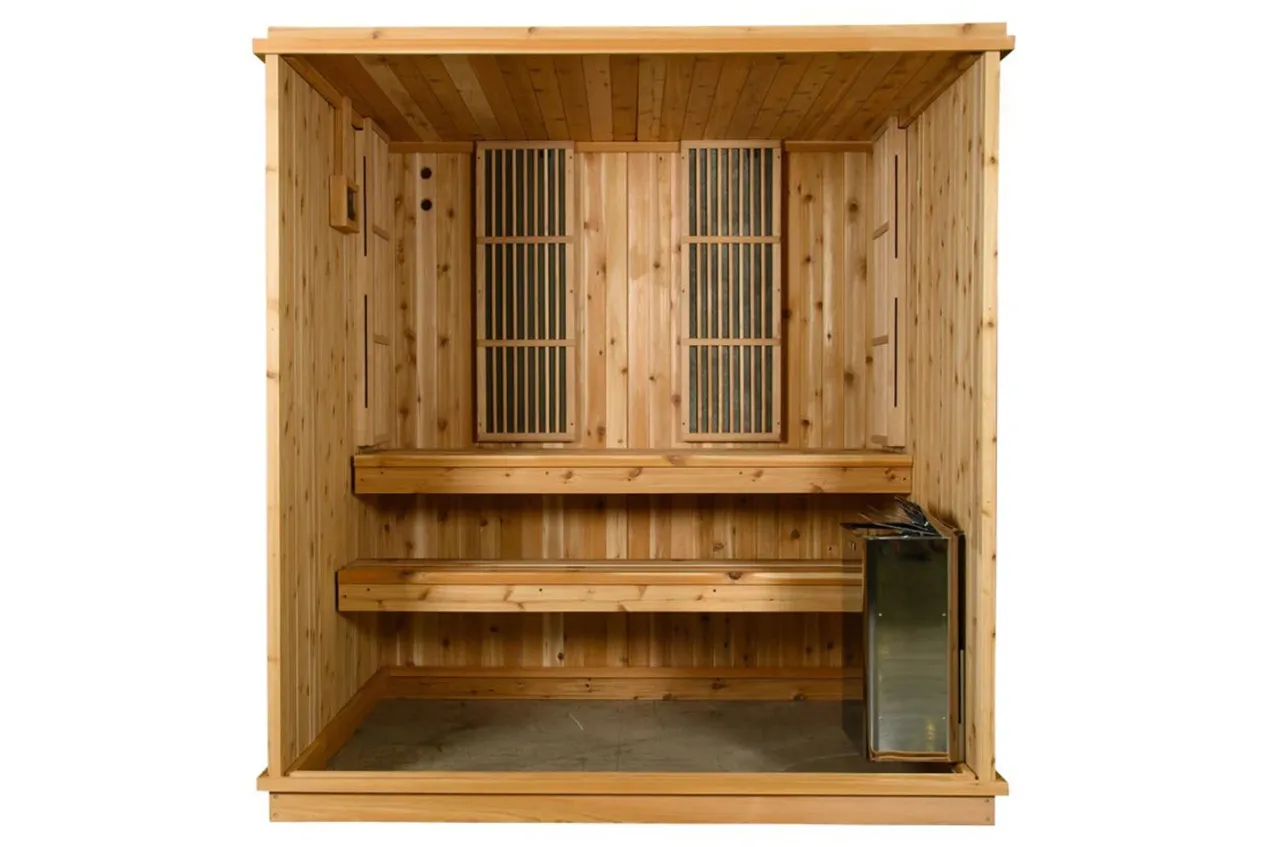 Almost Heaven Rainelle 4-Person Indoor Sauna (Respite Series - Hybrid Option)