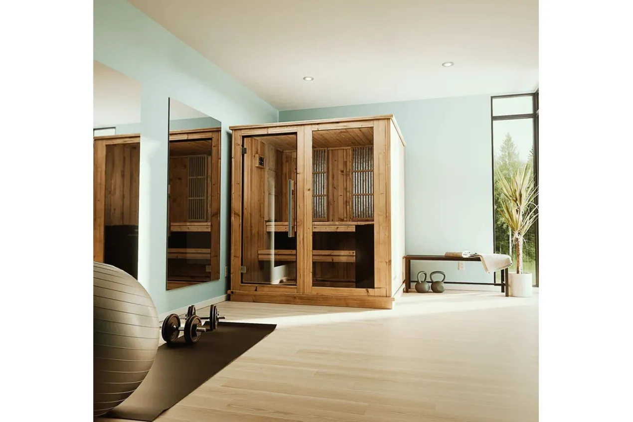 Almost Heaven Rainelle 4-Person Indoor Sauna (Respite Series - Hybrid Option)