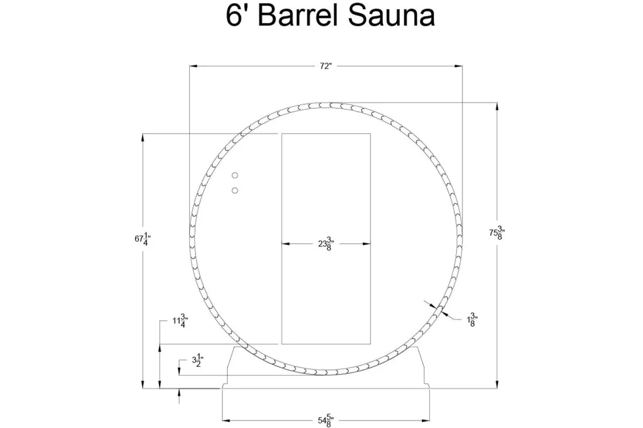Almost Heaven Salem 2-Person Barrel Sauna