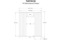 Almost Heaven Seneca 6-Person Classic Barrel Sauna