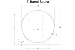 Almost Heaven Seneca 6-Person Classic Barrel Sauna