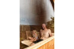 Almost Heaven Takoa 4-6 Person Half Moon Barrel Sauna (Heritage Collection)