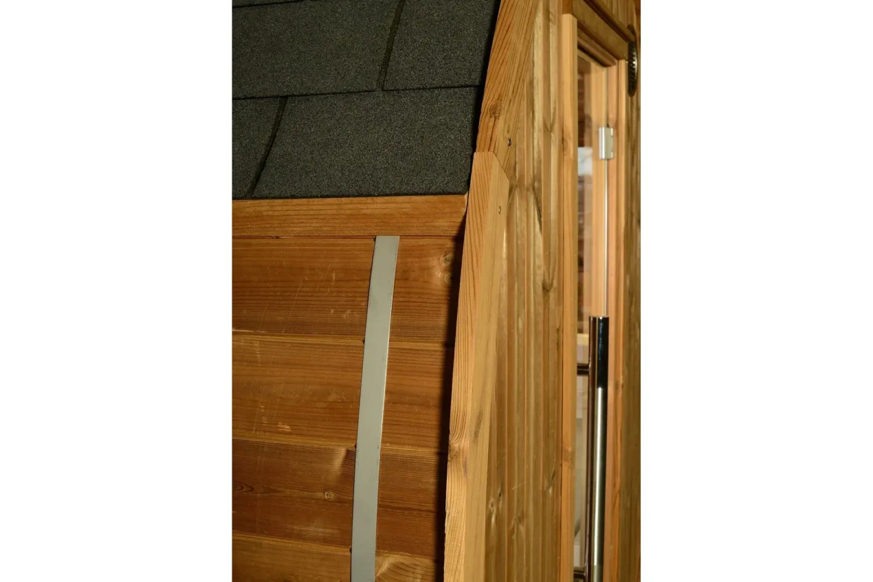 Almost Heaven Takoa 4-6 Person Half Moon Barrel Sauna (Heritage Collection)