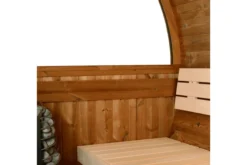 Almost Heaven Takoa 4-6 Person Half Moon Barrel Sauna (Heritage Collection)