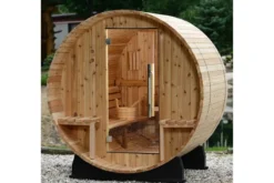 Almost Heaven Vienna 2-Person Canopy Barrel Sauna