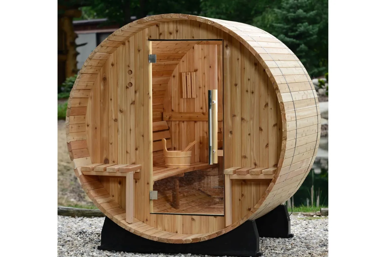 Almost Heaven Vienna 2-Person Canopy Barrel Sauna