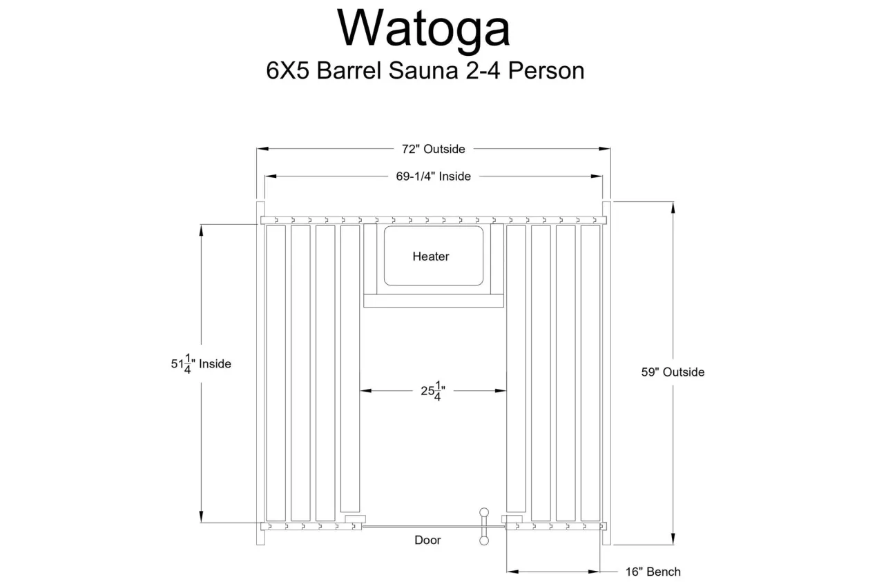 Almost Heaven Watoga 4-Person Barrel Sauna