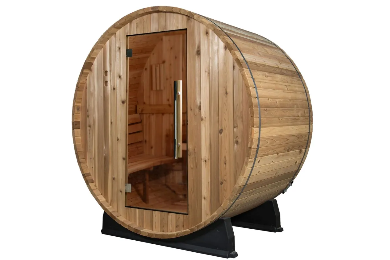 Almost Heaven Watoga 4-Person Barrel Sauna