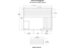 Almost Heaven Worthington 4-6 Person Indoor Sauna