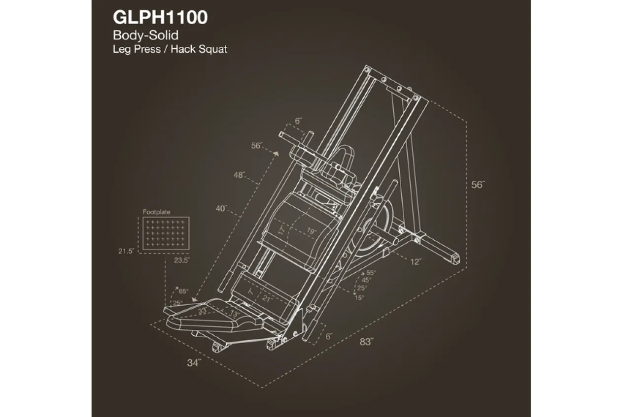 Body-Solid Leg Press / Hack Squat (GLPH1100B)