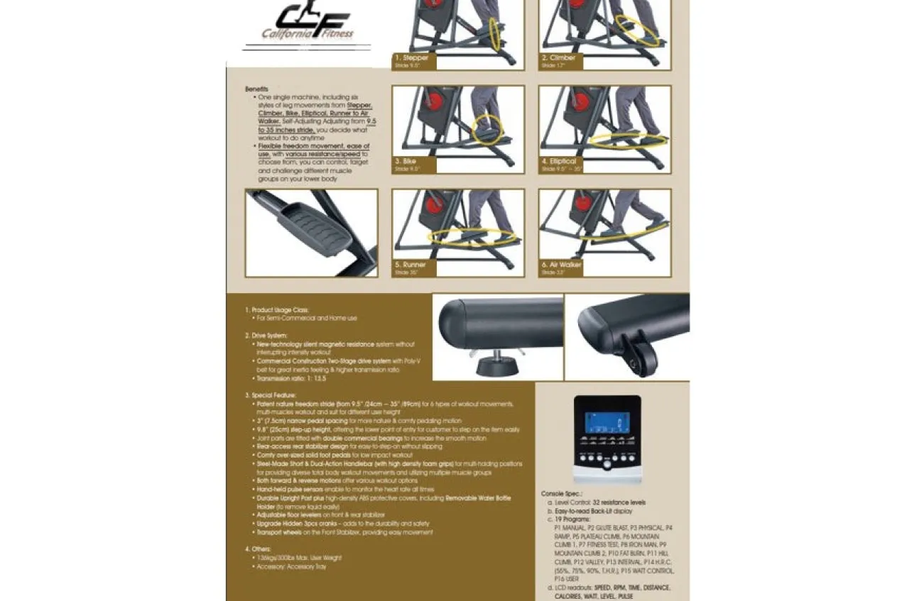 California Fitness AM3 Adaptive Motion Elliptical