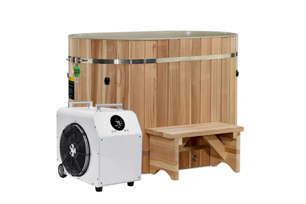 Dynamic Cold Therapy Pacific Cedar Barrel Cold Plunge (Oval) (🧨JULY 4th SALE)