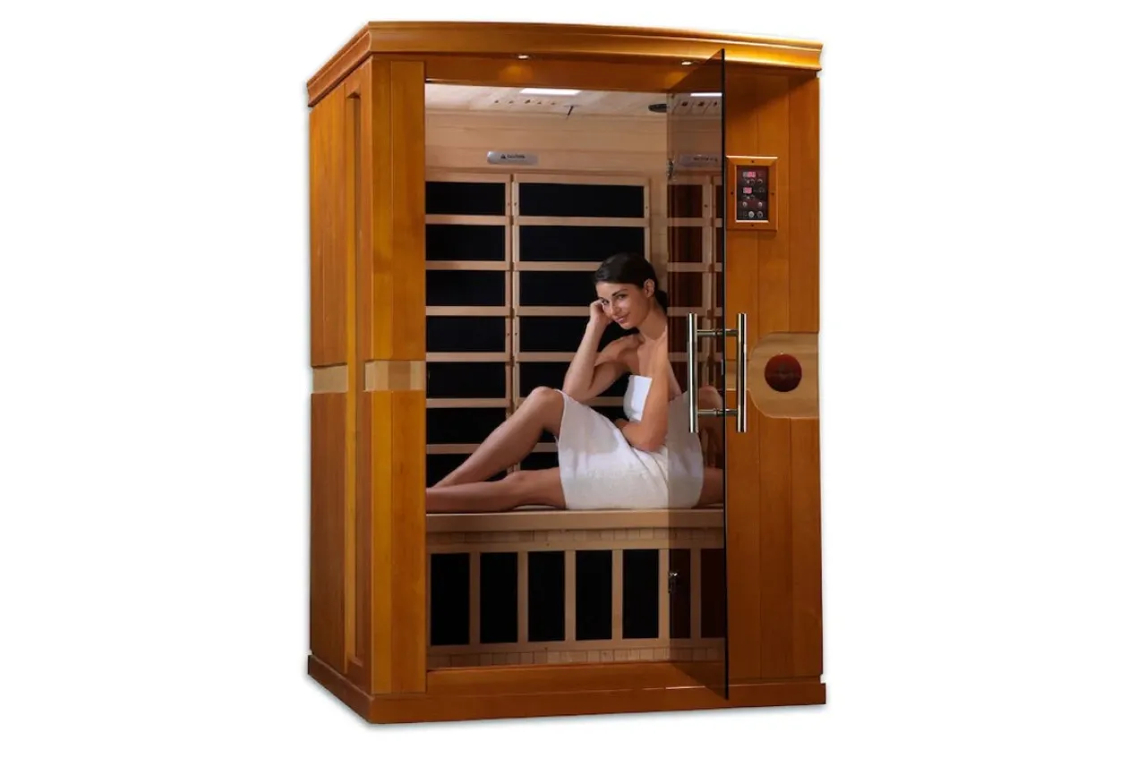 Dynamic "Venice" 2 Person Low EMF Infrared Sauna (Canadian Hemlock) (🧨JULY 4th SALE)