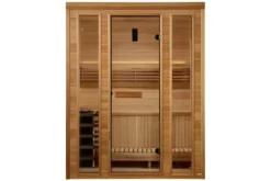 Golden Designs "Andermatt Edition" 3-Person Traditional Steam Sauna (Pacific Clear Cedar)