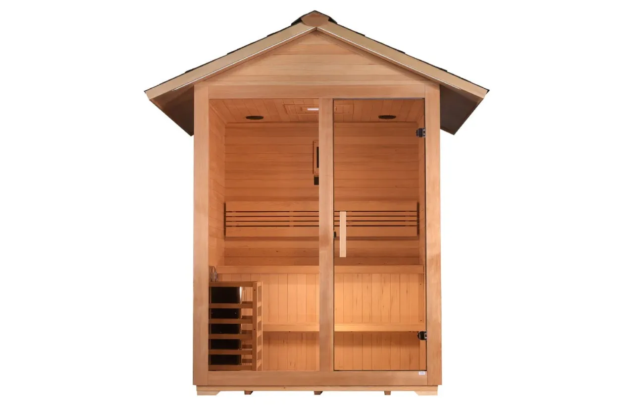 Golden Designs "Arlberg" 3-Person Traditional Outdoor Sauna